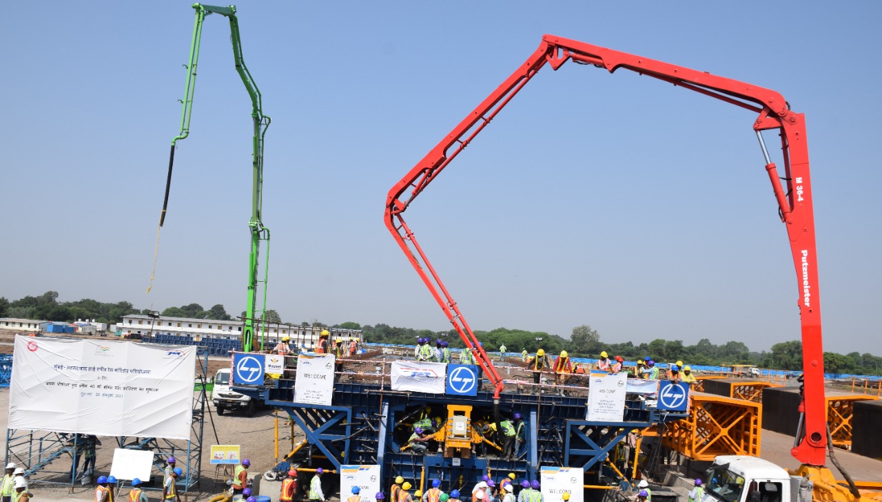 Pier Works at Auranga River, Valsad District, June 2023